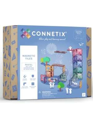 Connetix Pastel Knikkerbaan uitbreiding 80 stuks
