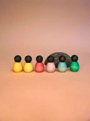Grapat donkere baby poppetjes 22-180B