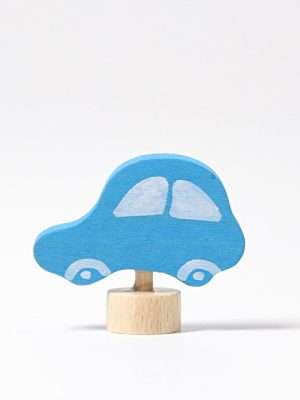 Grimm’s Houten steker Auto blauw