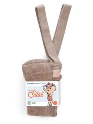 Silly Silas retro ribbed Peanut blend Shorty tights