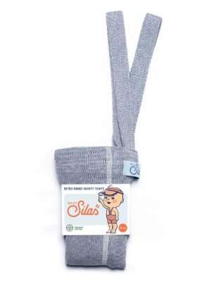 Silly Silas retro ribbed marsmellow Shorty tights